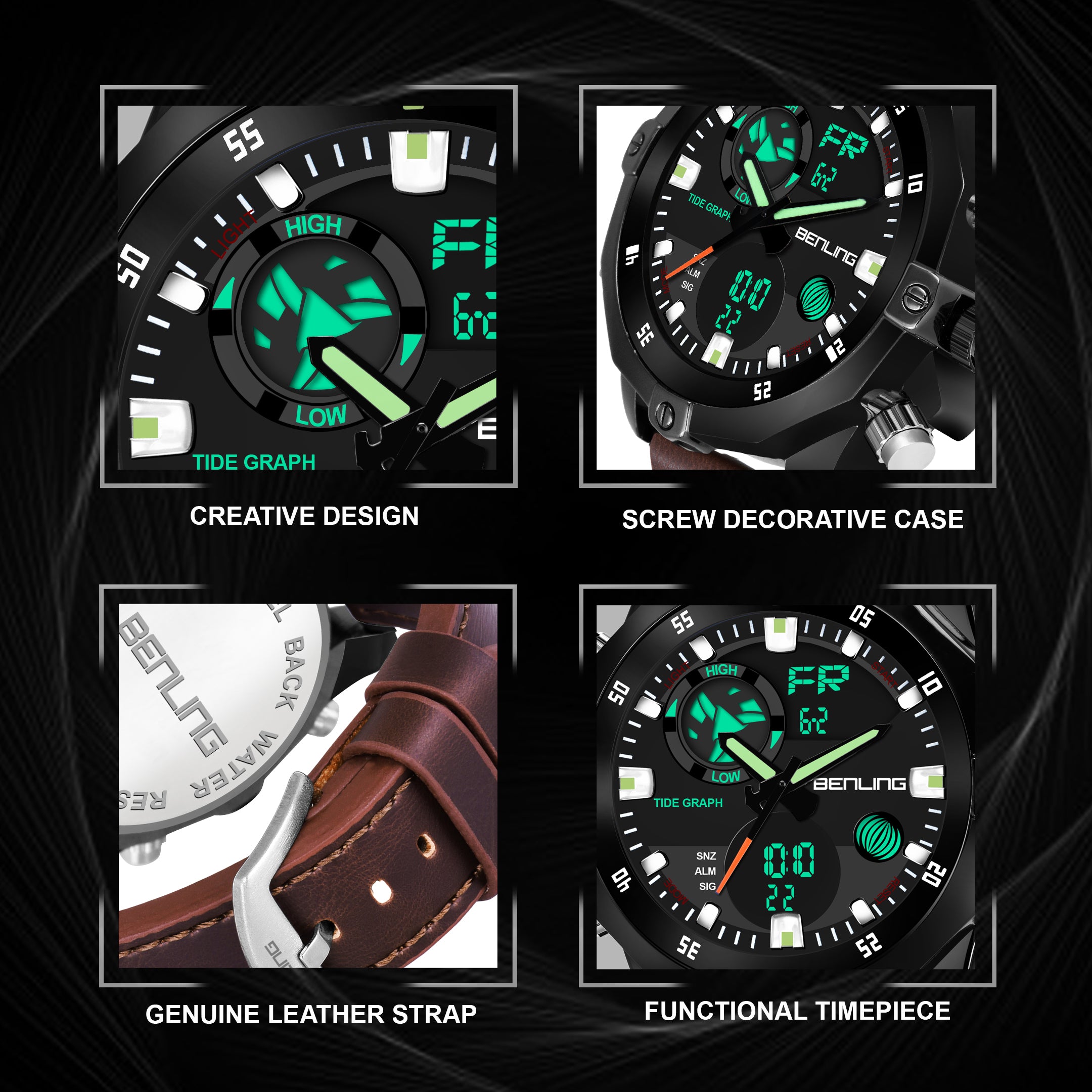 BL1021 Benling Speedster Ana Digital Watch