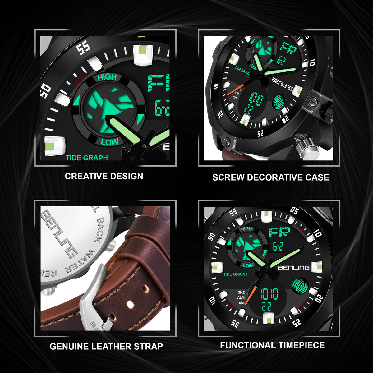 Benling Speedster Ana Digital Watch – BENLING BL-1021 My Store
