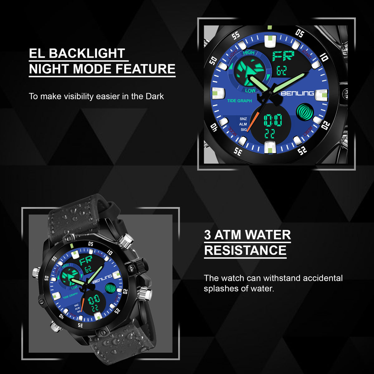 Benling Speedster Ana Digital Watch – BENLING BL-1021 My Store