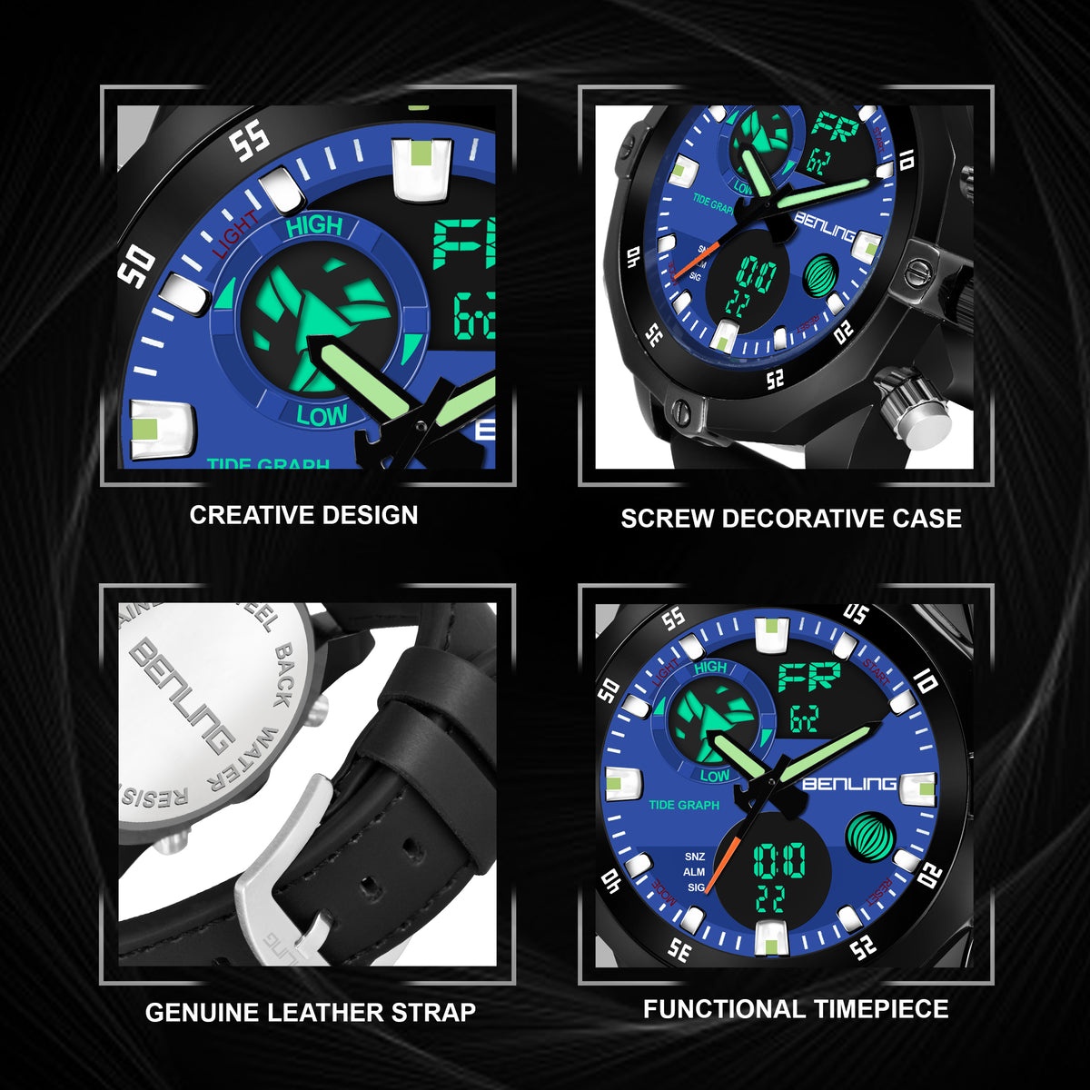 Benling Speedster Ana Digital Watch – BENLING BL-1021 My Store