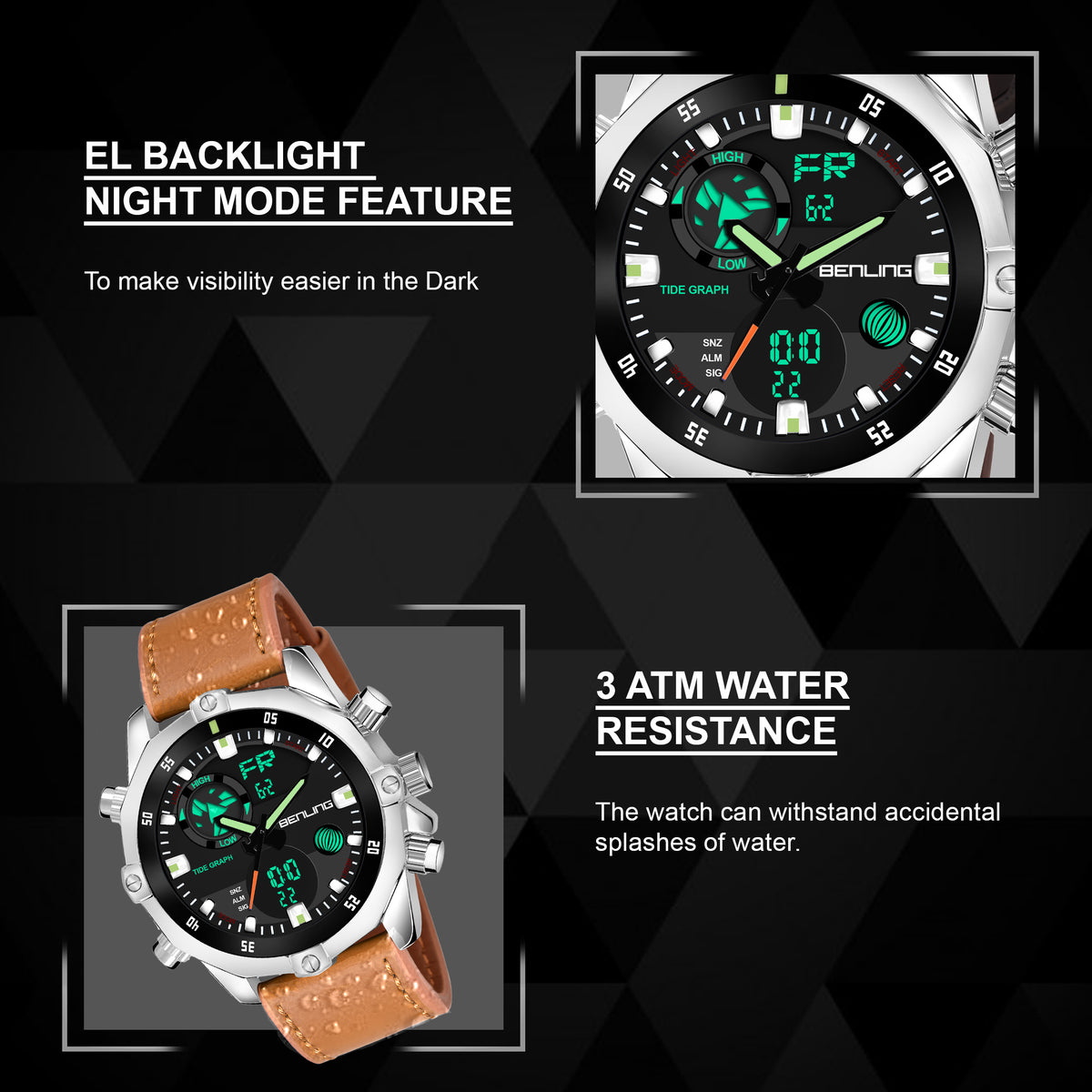 Benling Speedster Ana Digital Watch – BENLING BL-1021 My Store