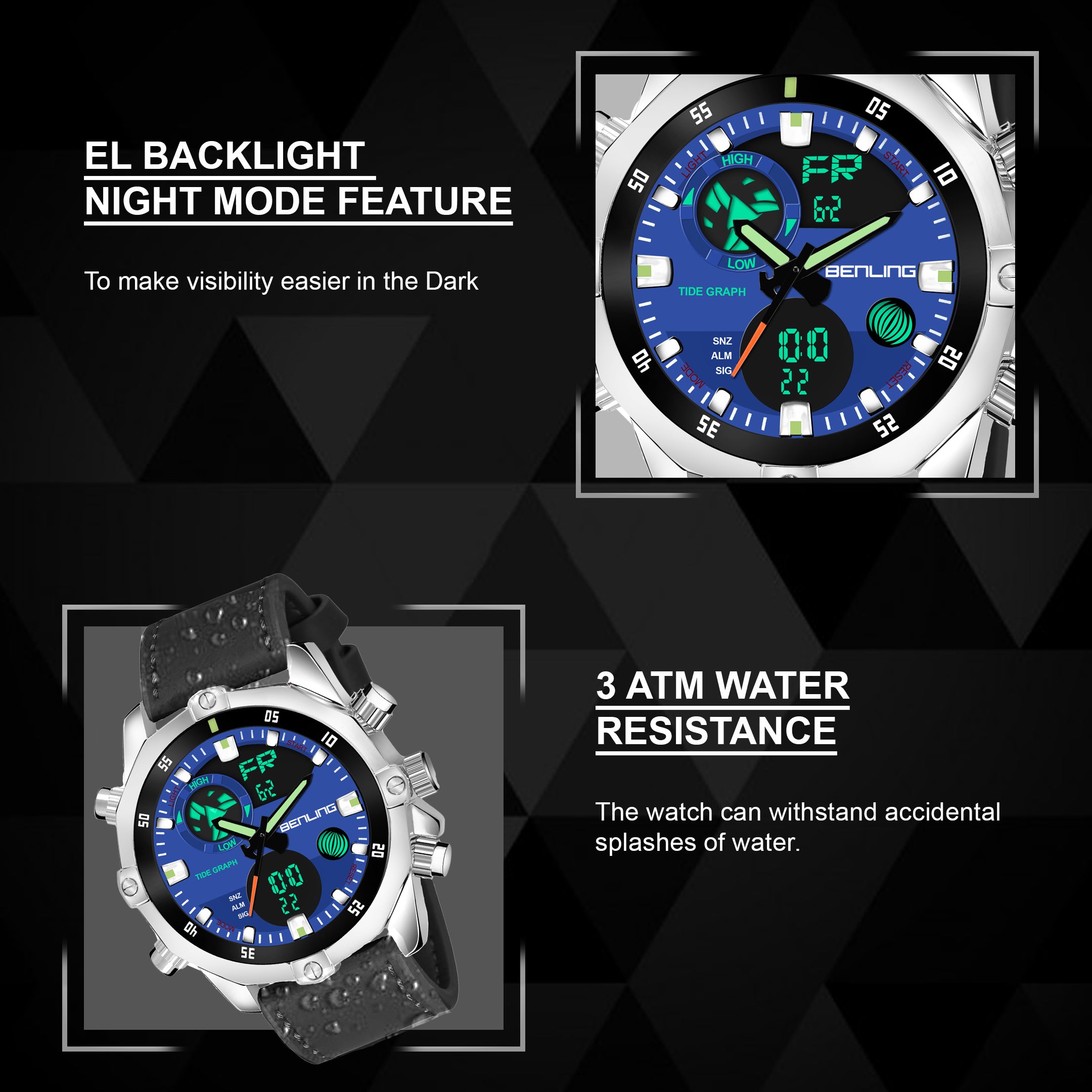 BL1021 Benling Speedster Ana Digital Watch