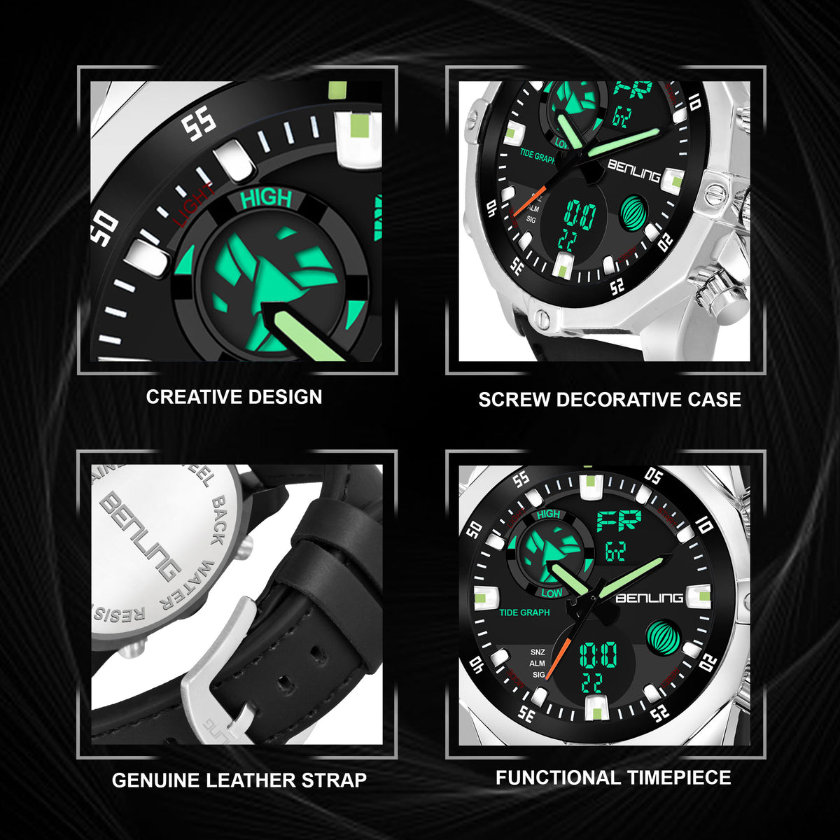 Benling Speedster Ana Digital Watch – BENLING BL-1021 My Store