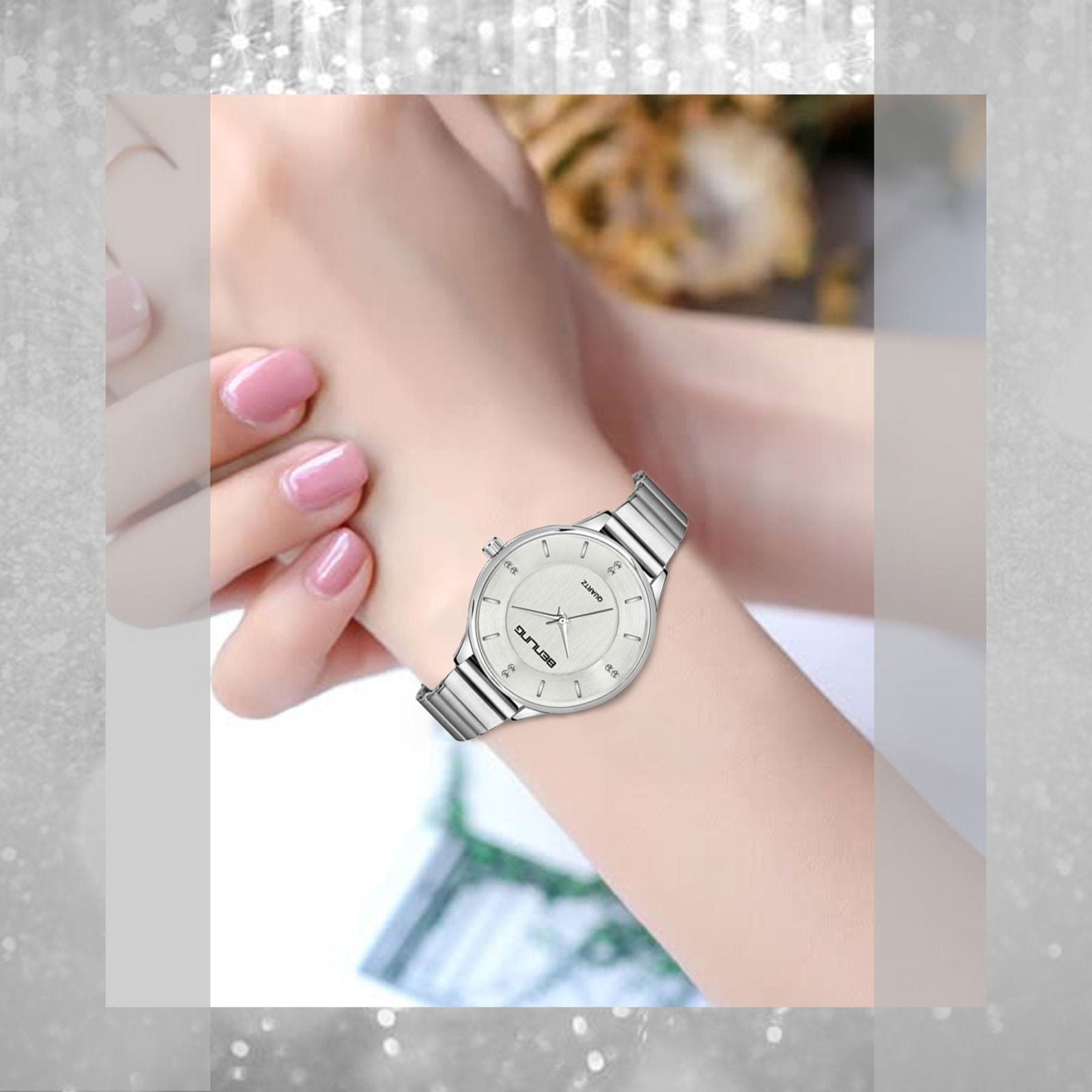BL-1022-Analog Watch Stainless Steel Long Lasting for Girls | Women