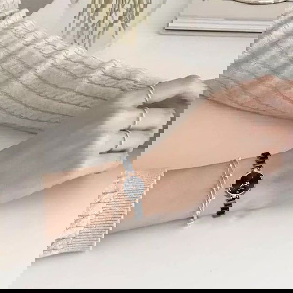 BL-1040-BLK Basic Analog Watch for Women with Stainless Steel