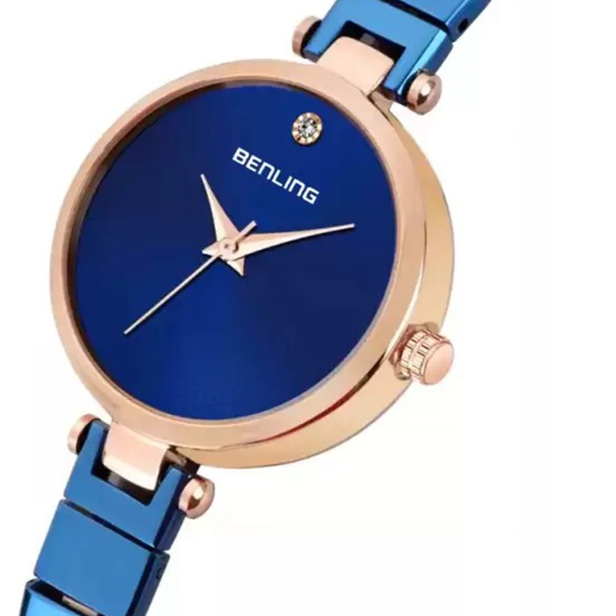 BL-1040-BLK Basic Analog Watch for Women with Stainless Steel