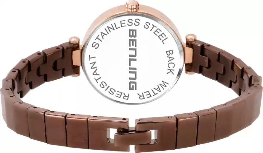 BL-1040-BLK Basic Analog Watch for Women with Stainless Steel