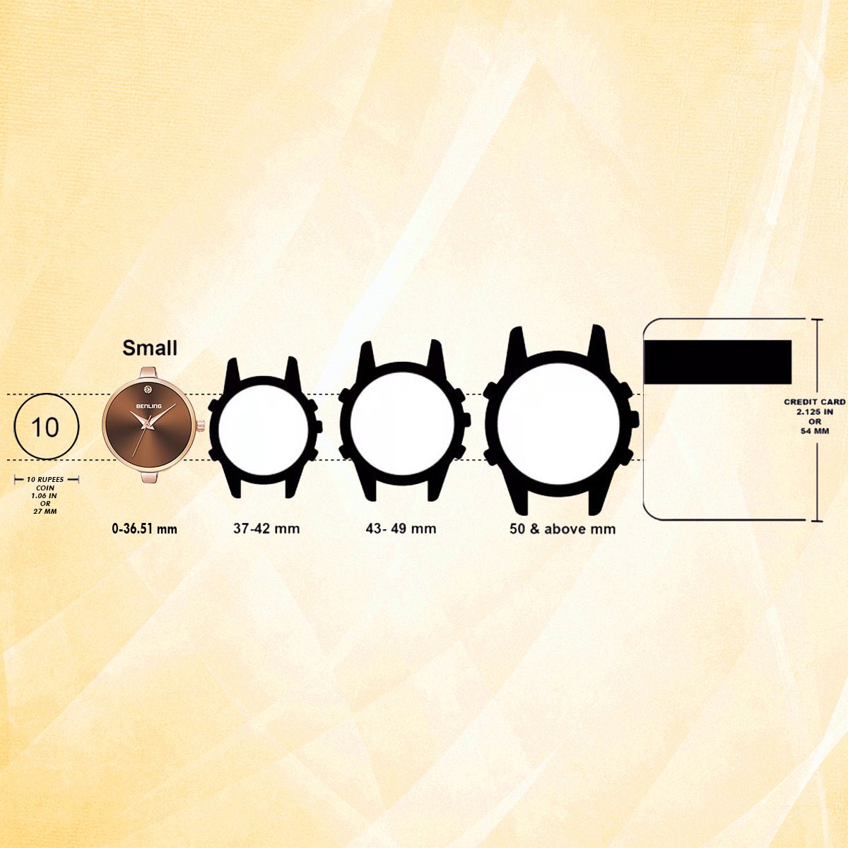 BL-1040-BLK Basic Analog Watch for Women with Stainless Steel