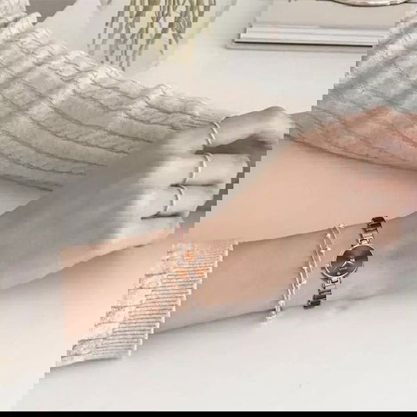 BL-1040-BLK Basic Analog Watch for Women with Stainless Steel - Benling