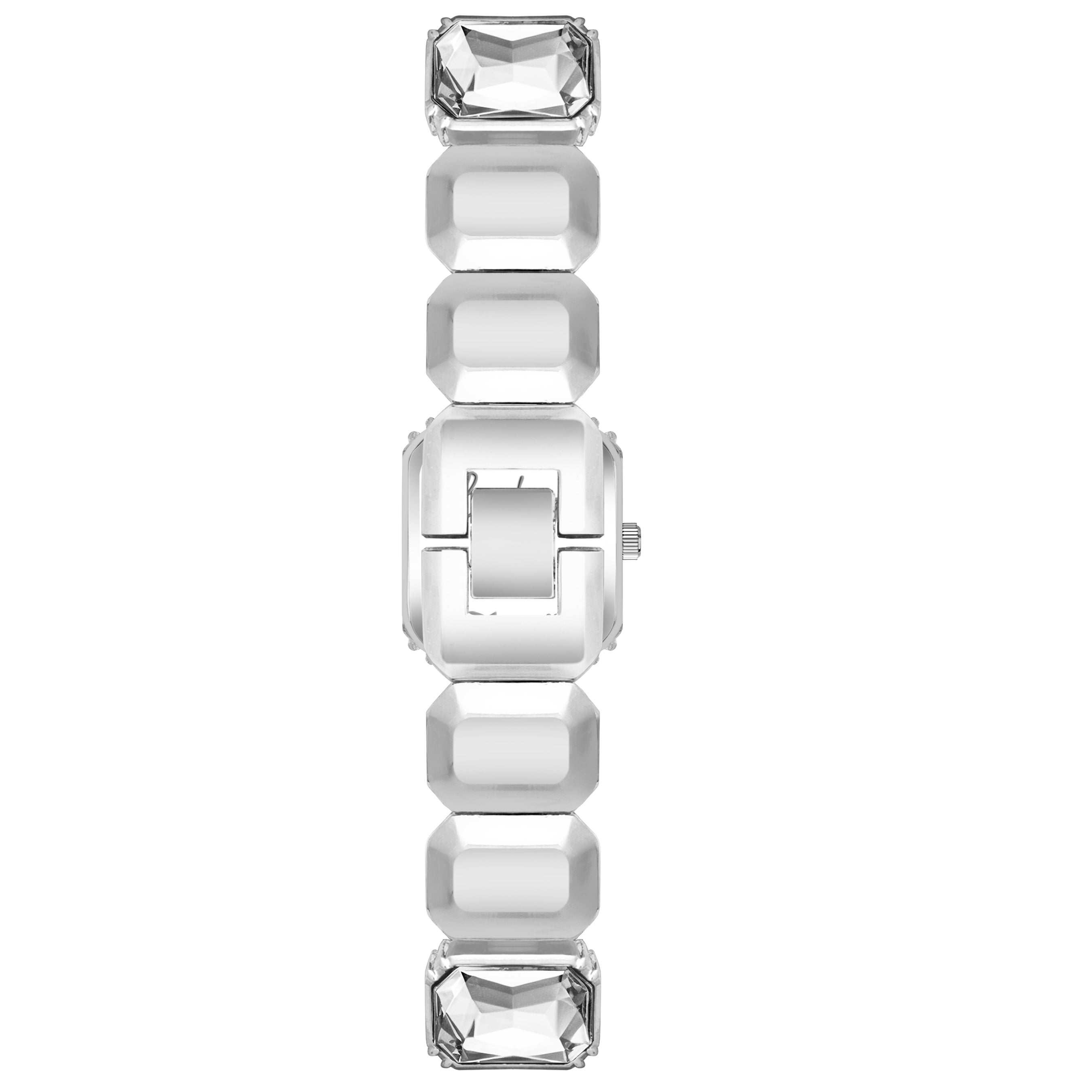 Benling Gift Set – Octagon Cut Bracelet Watch with Orange Pearl Box & Bracelet