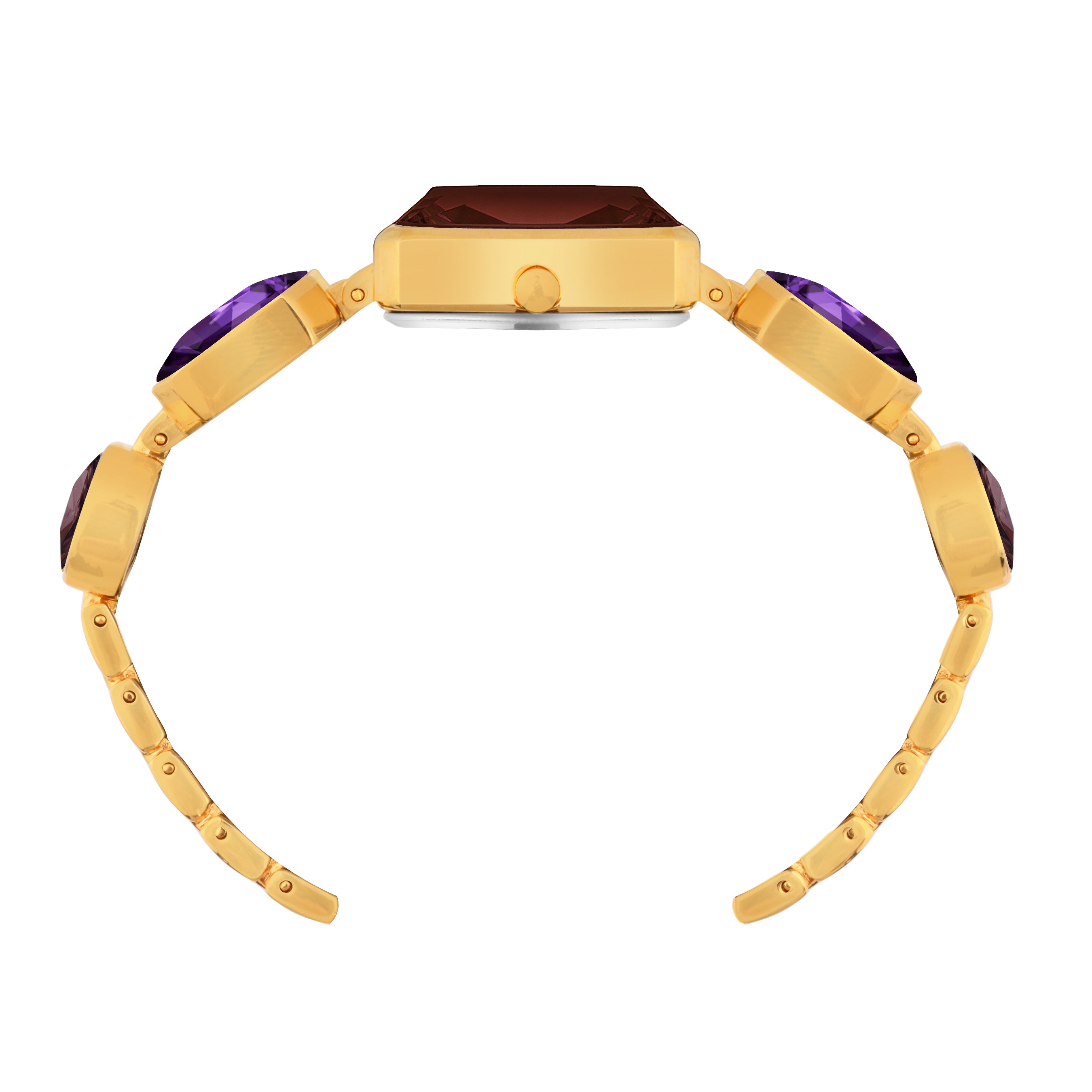 Benling Square Gemstone Dial Watch - Luxurious Wrist Watch for Women