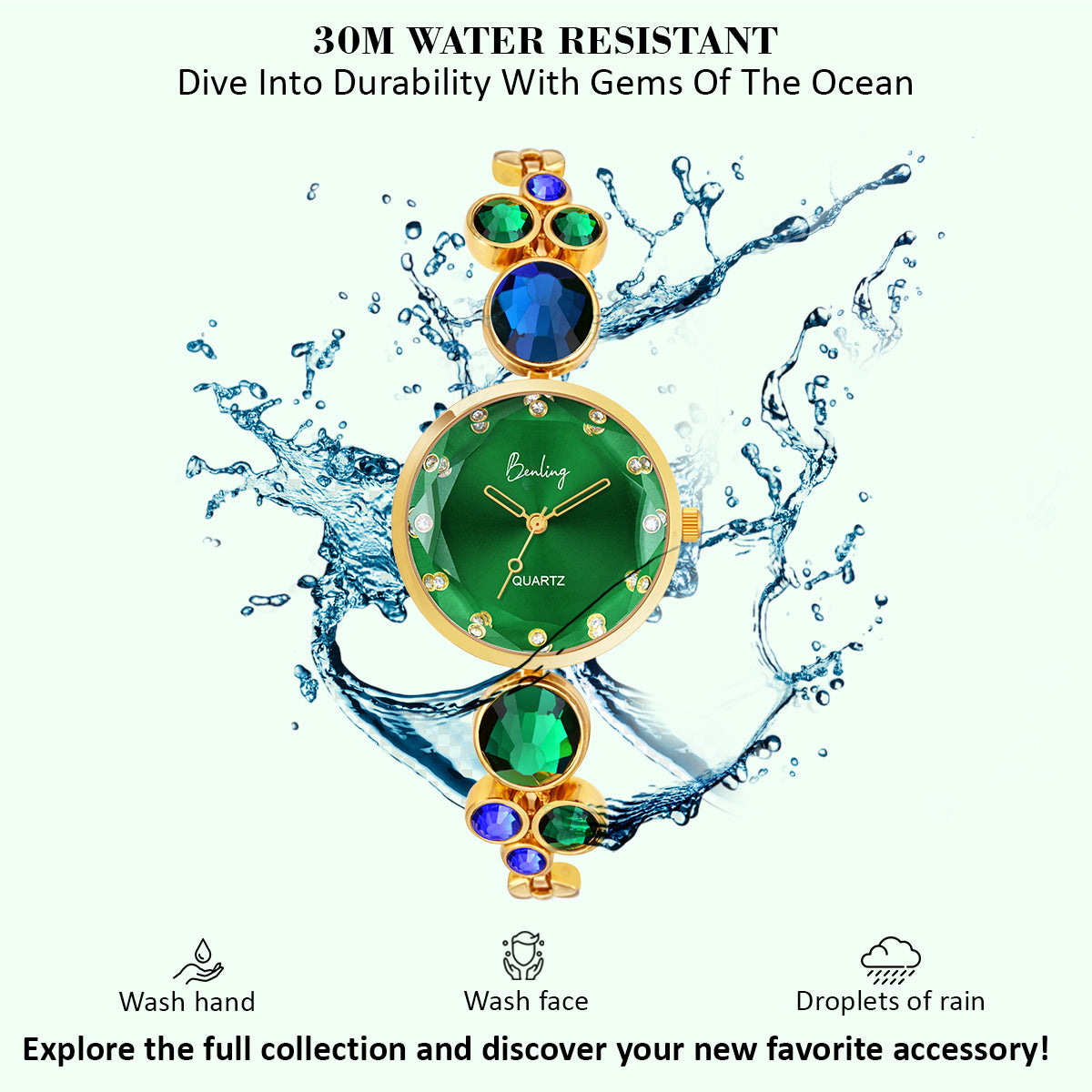 BL-1044 Benling Women's Quartz Watch - with Sapphire Crystal Glass