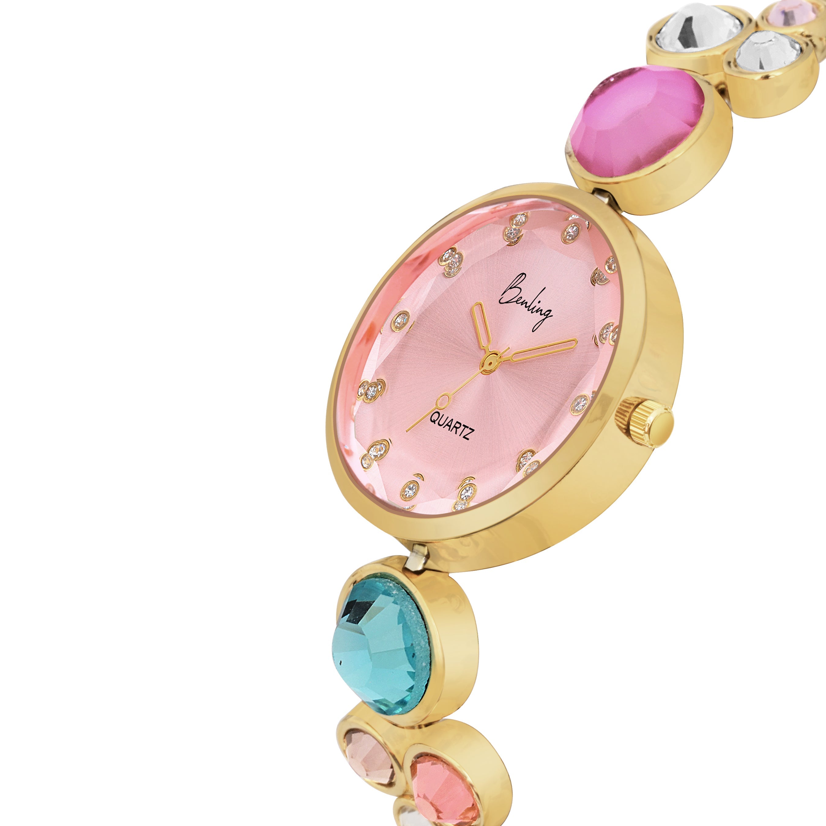 Benling Women's Quartz Watch - with Sapphire Crystal Glass - with Pearl Box and Bracelet
