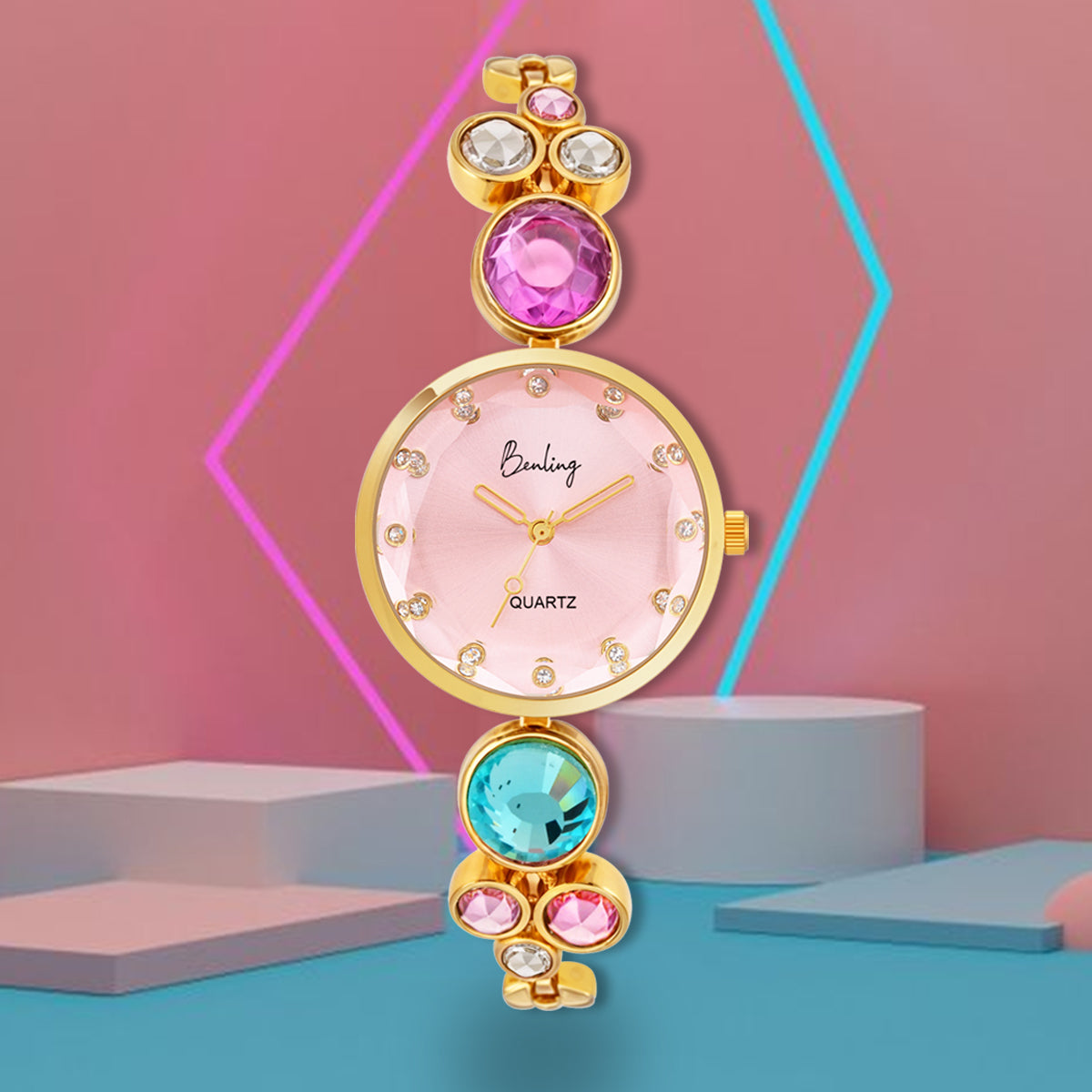 BL-1044 Benling Women's Quartz Watch - with Sapphire Crystal Glass Benling