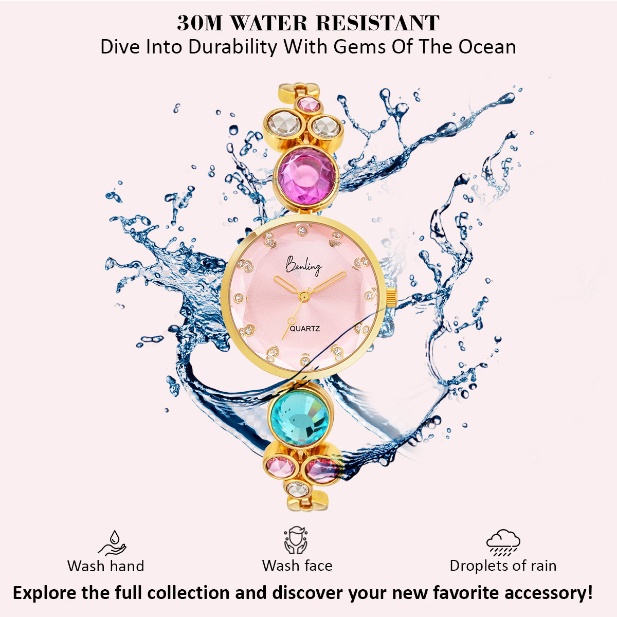 BL-1044 Benling Women's Quartz Watch - with Sapphire Crystal Glass