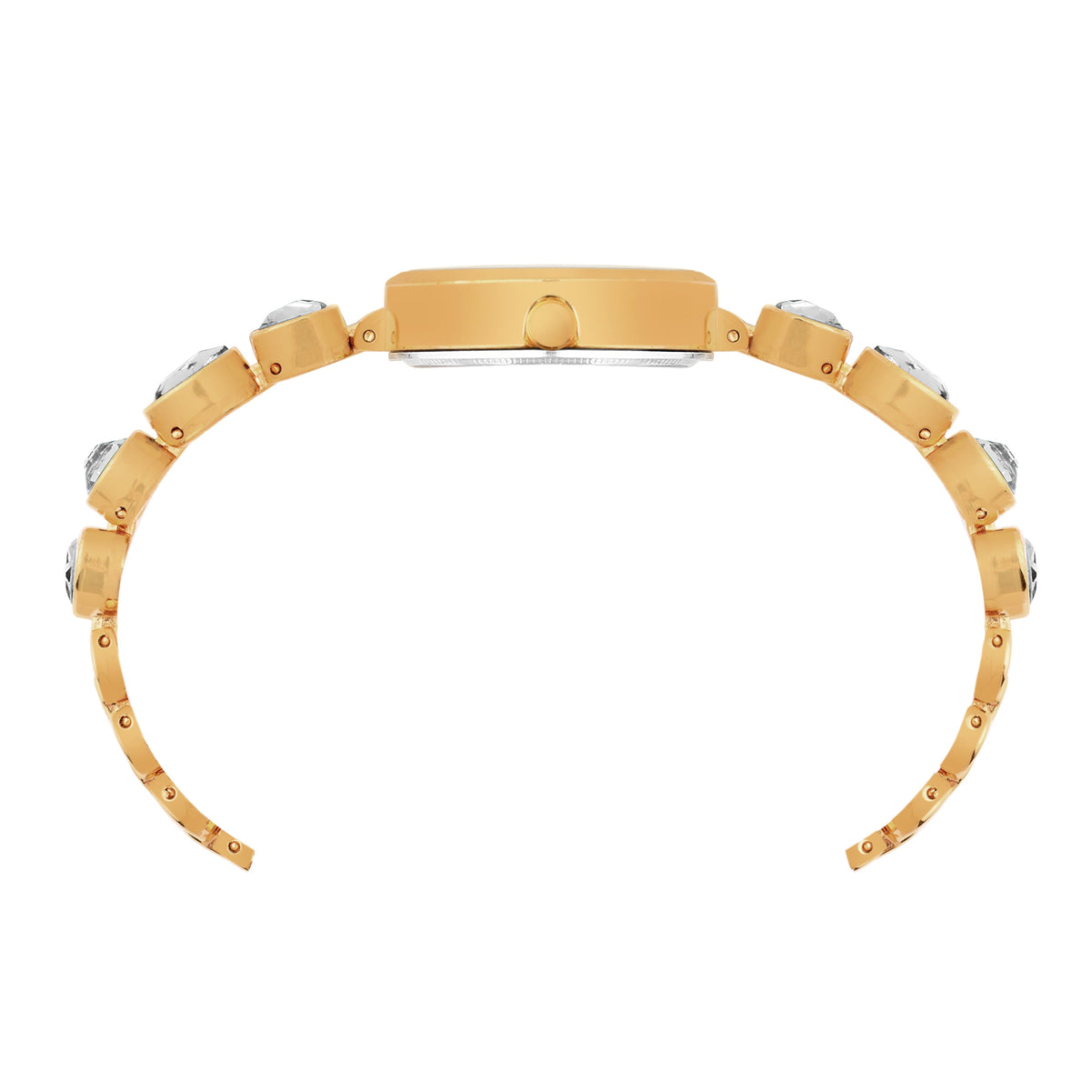 Benling Crystal-Studded Quartz Watch for Women – Luxury Design with Sparkling Stones - - with Pearl Box and Bracelet Benling