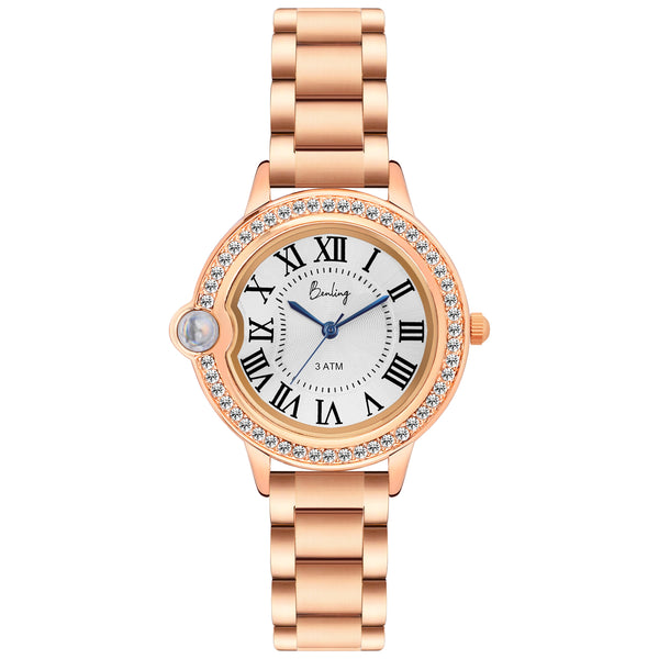Benling Women’s Nano Projection Watch Gift Set – Says "I Love You" in 100 Languages – with Necklace & Bracelet