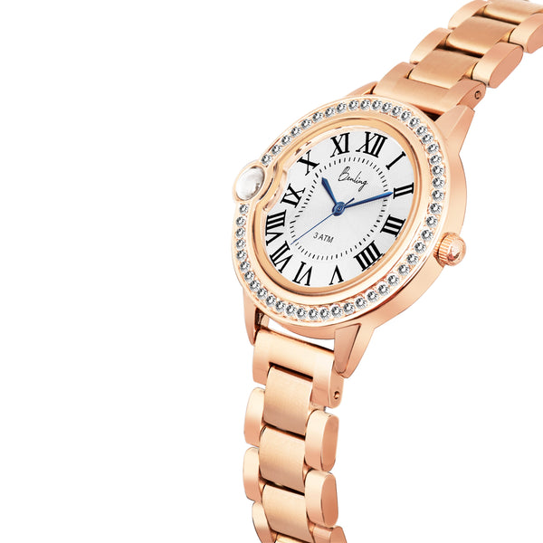 Benling Women’s Nano Projection Watch Gift Set – Says "I Love You" in 100 Languages – with Necklace & Bracelet
