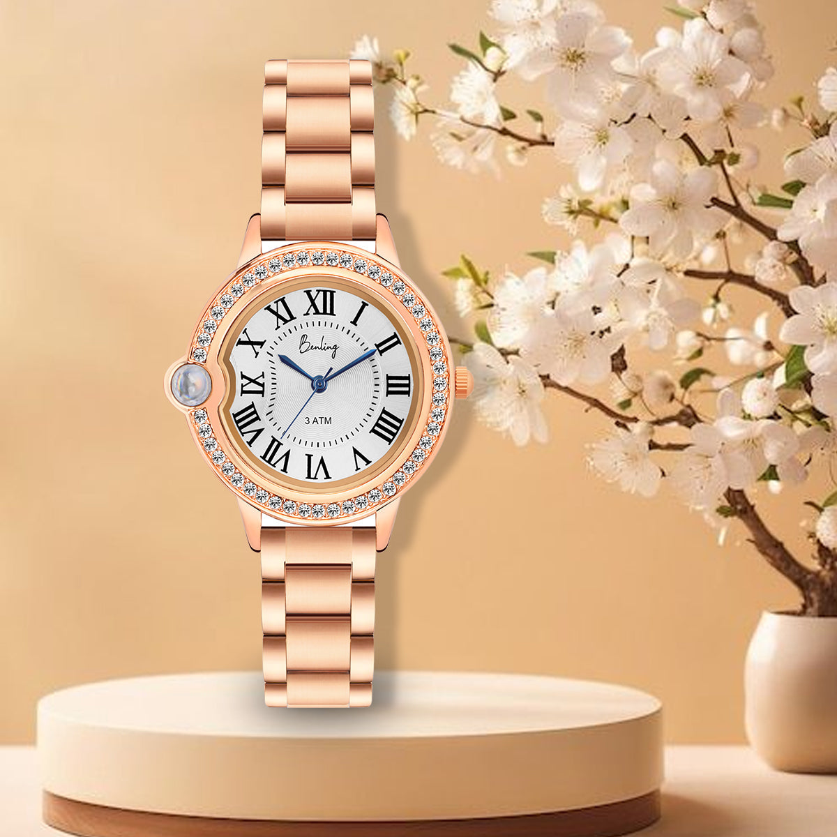 Benling Women’s Nano Projection Watch Gift Set – Says 