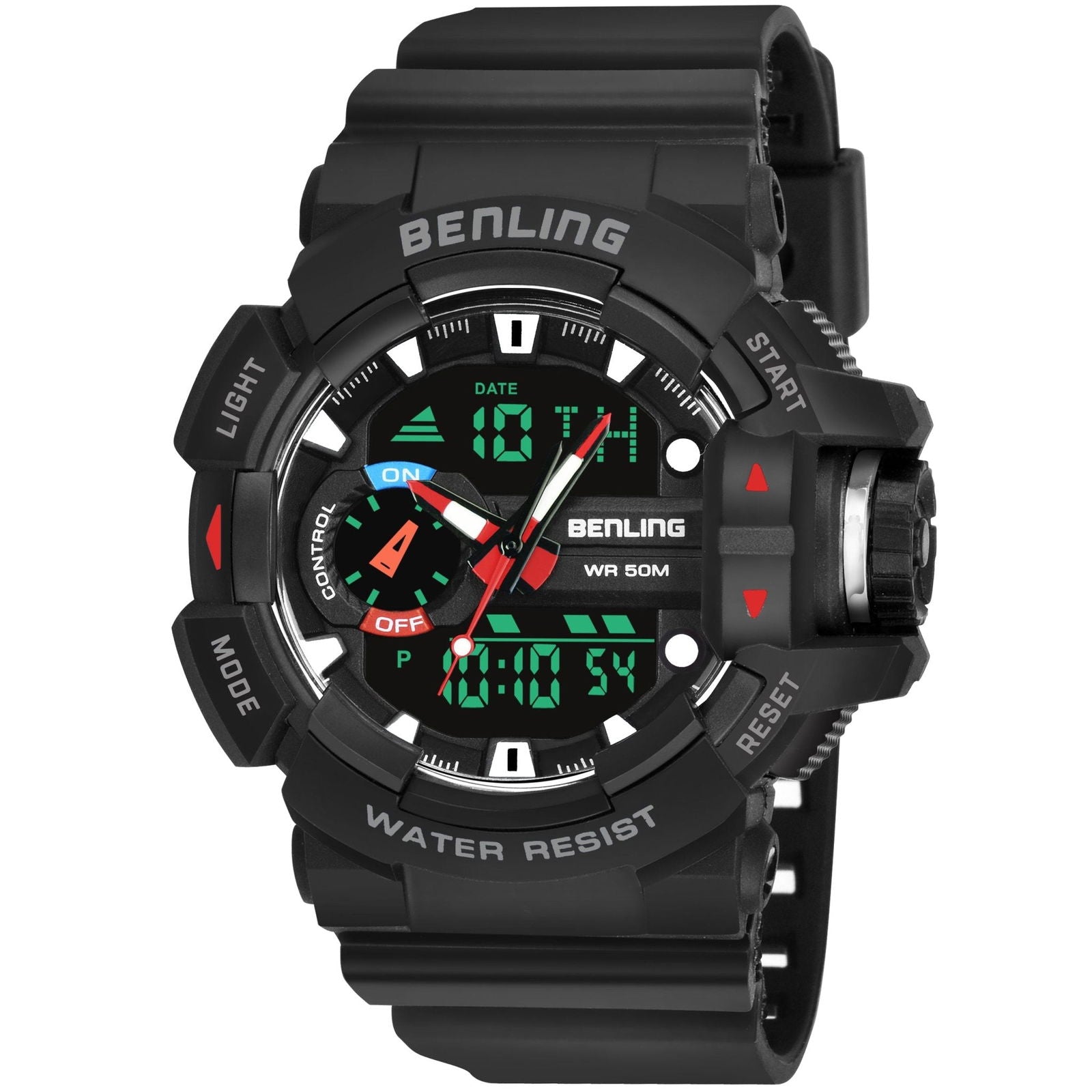 Benling Affordable and Durable Ana-Digital Watch with EL Backlight-SKBLANDG-6005 - Benling