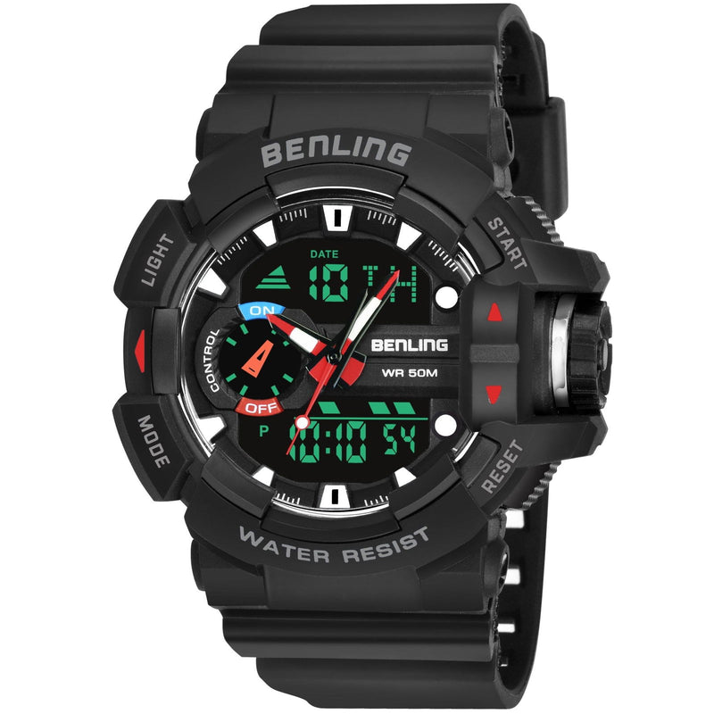 Benling Affordable and Durable Ana-Digital Watch with EL Backlight-SKBLANDG-6005