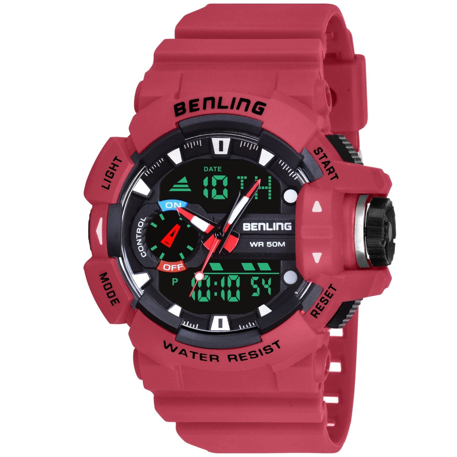 Benling Affordable and Durable Ana-Digital Watch with EL Backlight-SKBLANDG-6005