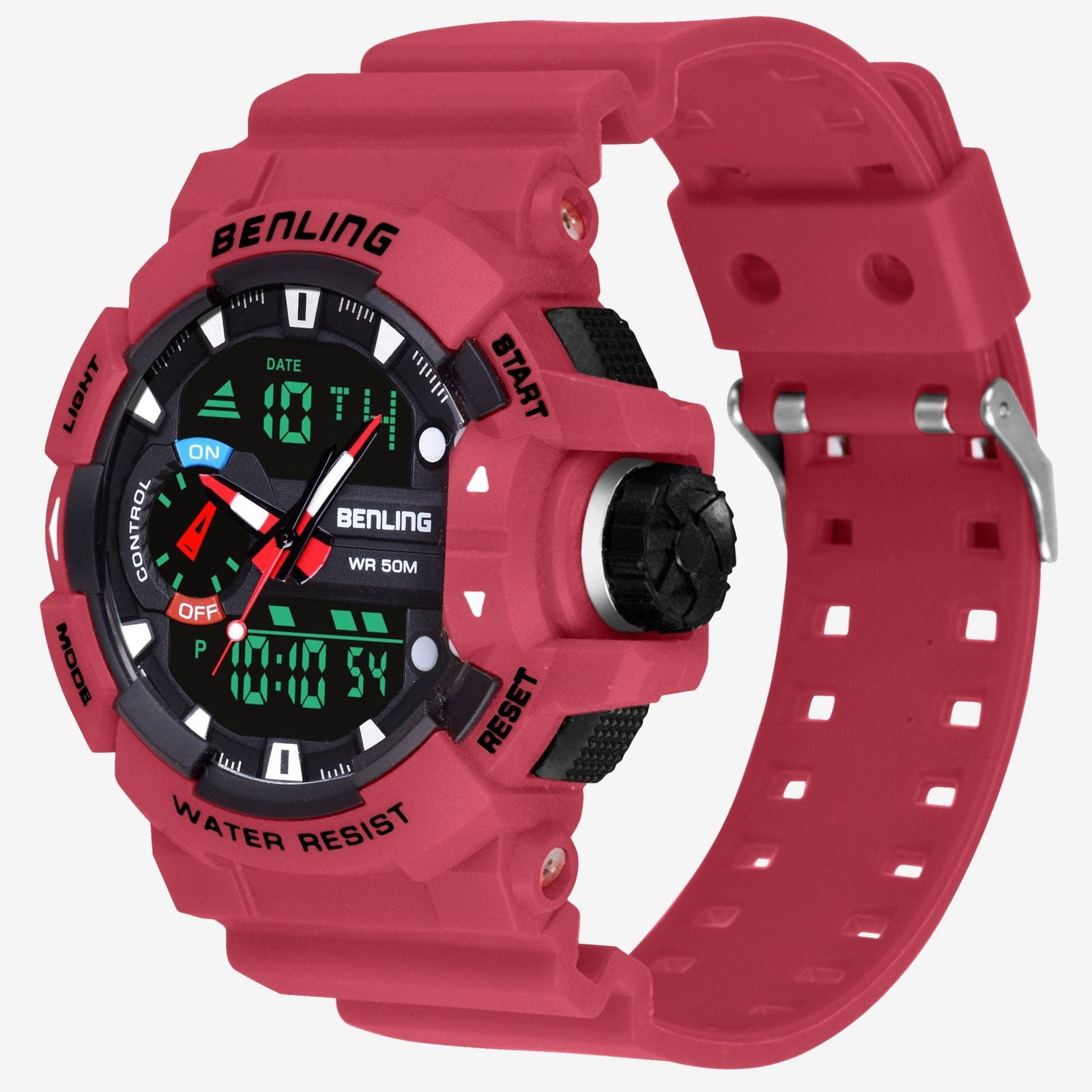 Benling Affordable and Durable Ana-Digital Watch with EL Backlight-SKBLANDG-6005