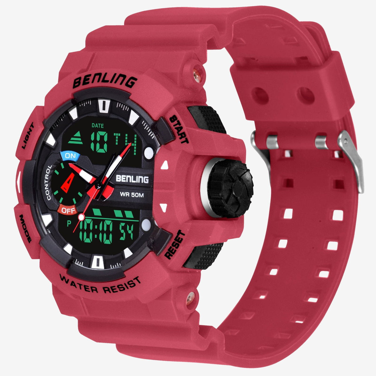Benling Affordable and Durable Ana-Digital Watch with EL Backlight-SKBLANDG-6005 - Benling