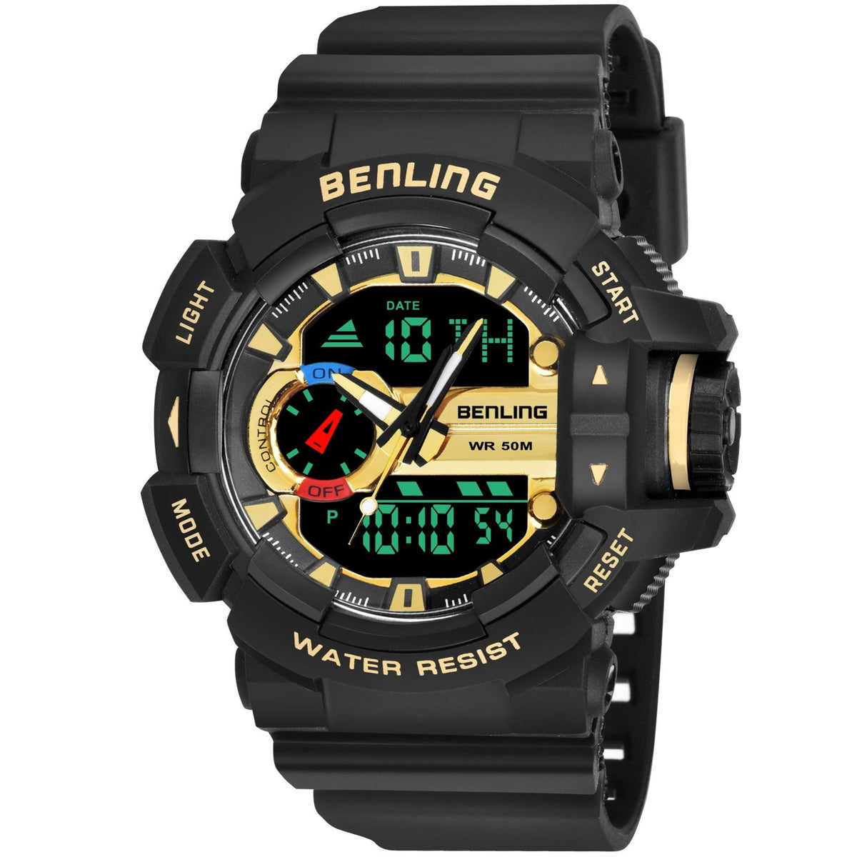 Benling Affordable and Durable Ana-Digital Watch with EL Backlight-SKBLANDG-6005 - Benling