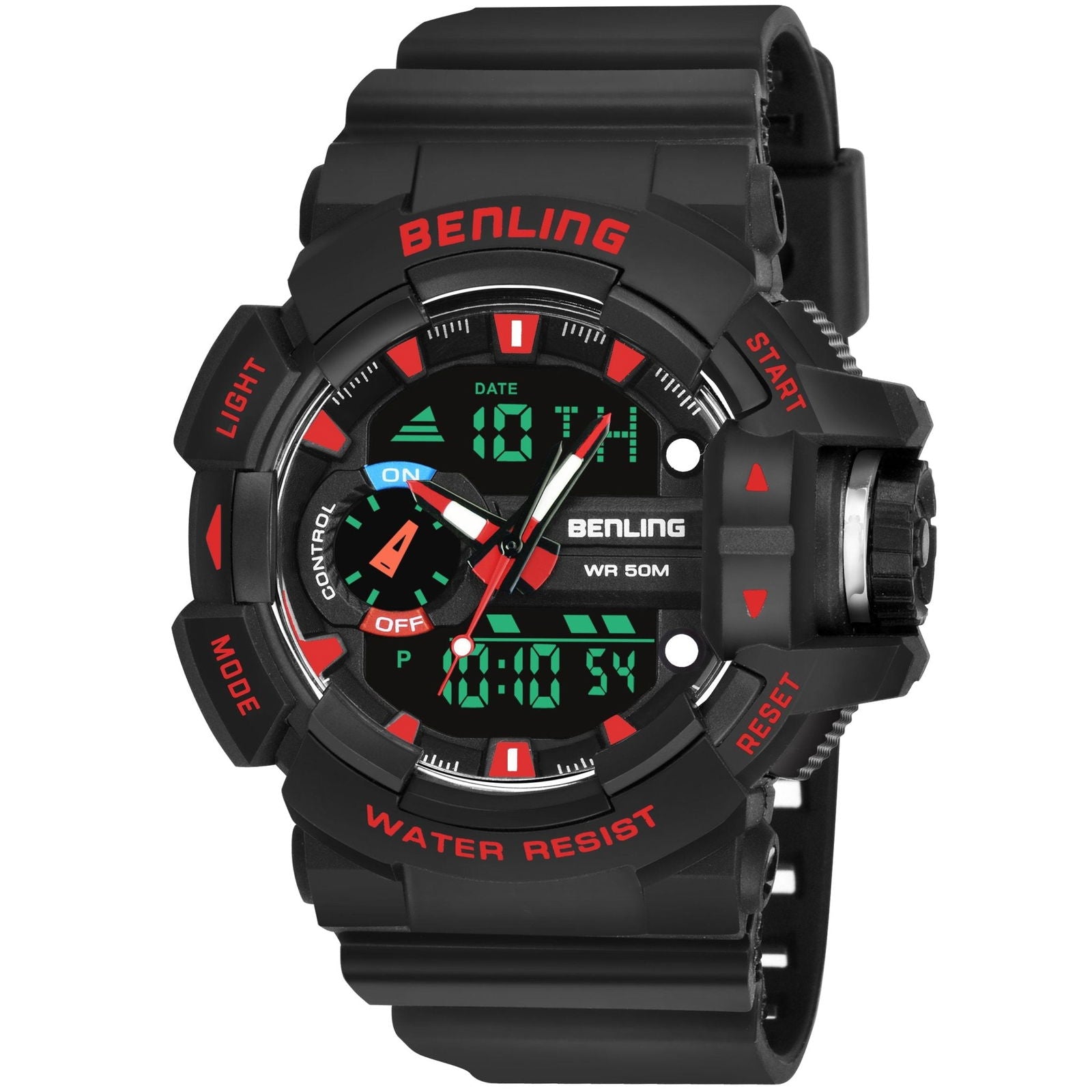 Benling Affordable and Durable Ana-Digital Watch with EL Backlight-SKBLANDG-6005