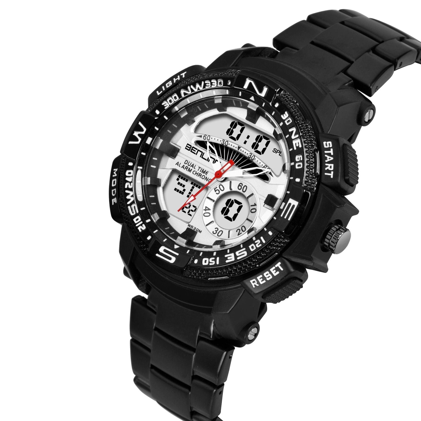 Benling Ana Digital Stainless Steel Chain Watch for Men