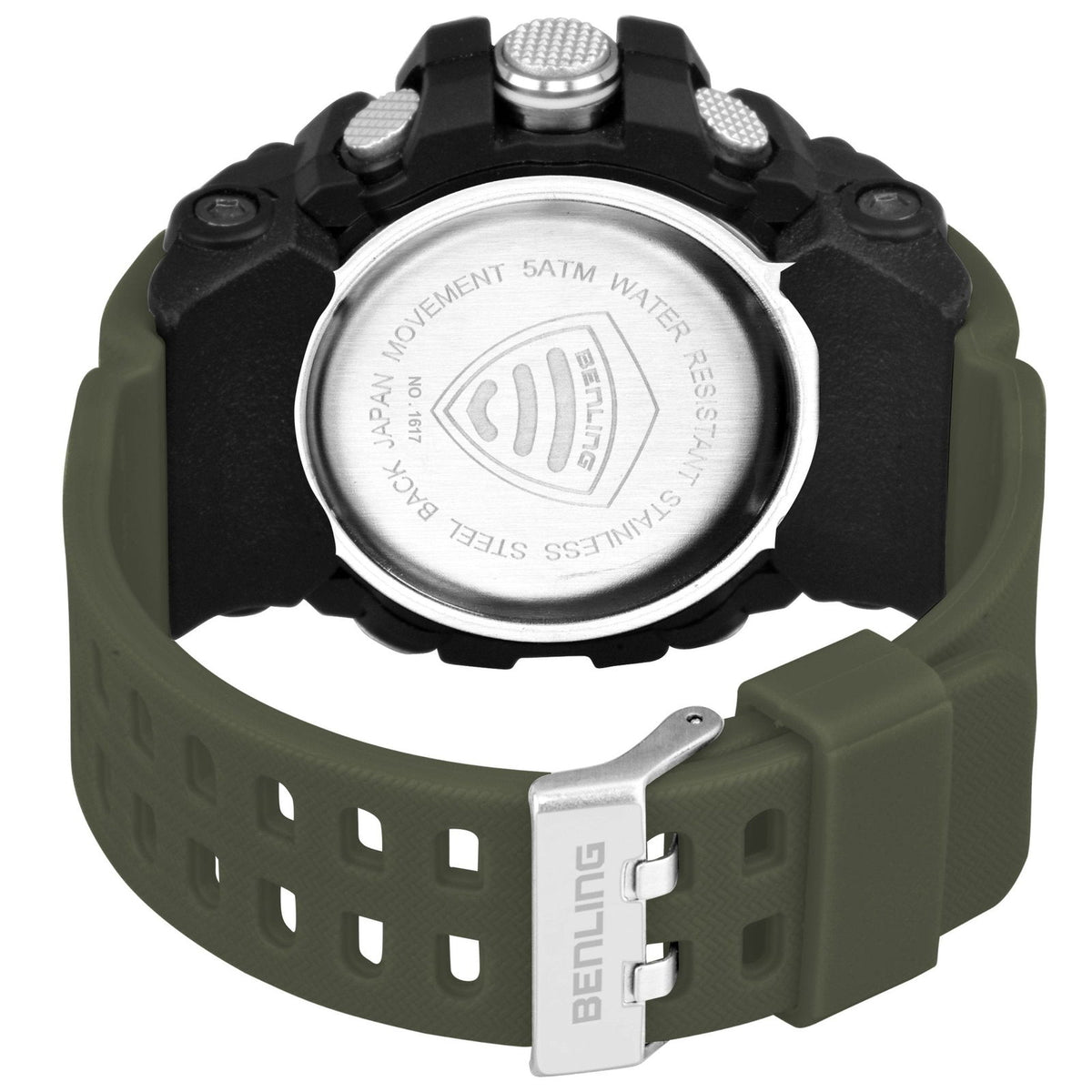 Benling Analog Digital Watch with EL Backlight – SKBLANDG-6006 - Benling