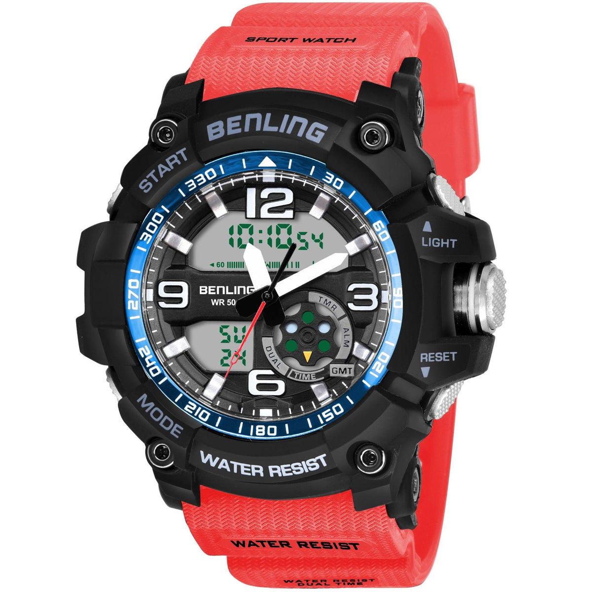Benling Analog Digital Watch with EL Backlight – SKBLANDG-6006 - Benling
