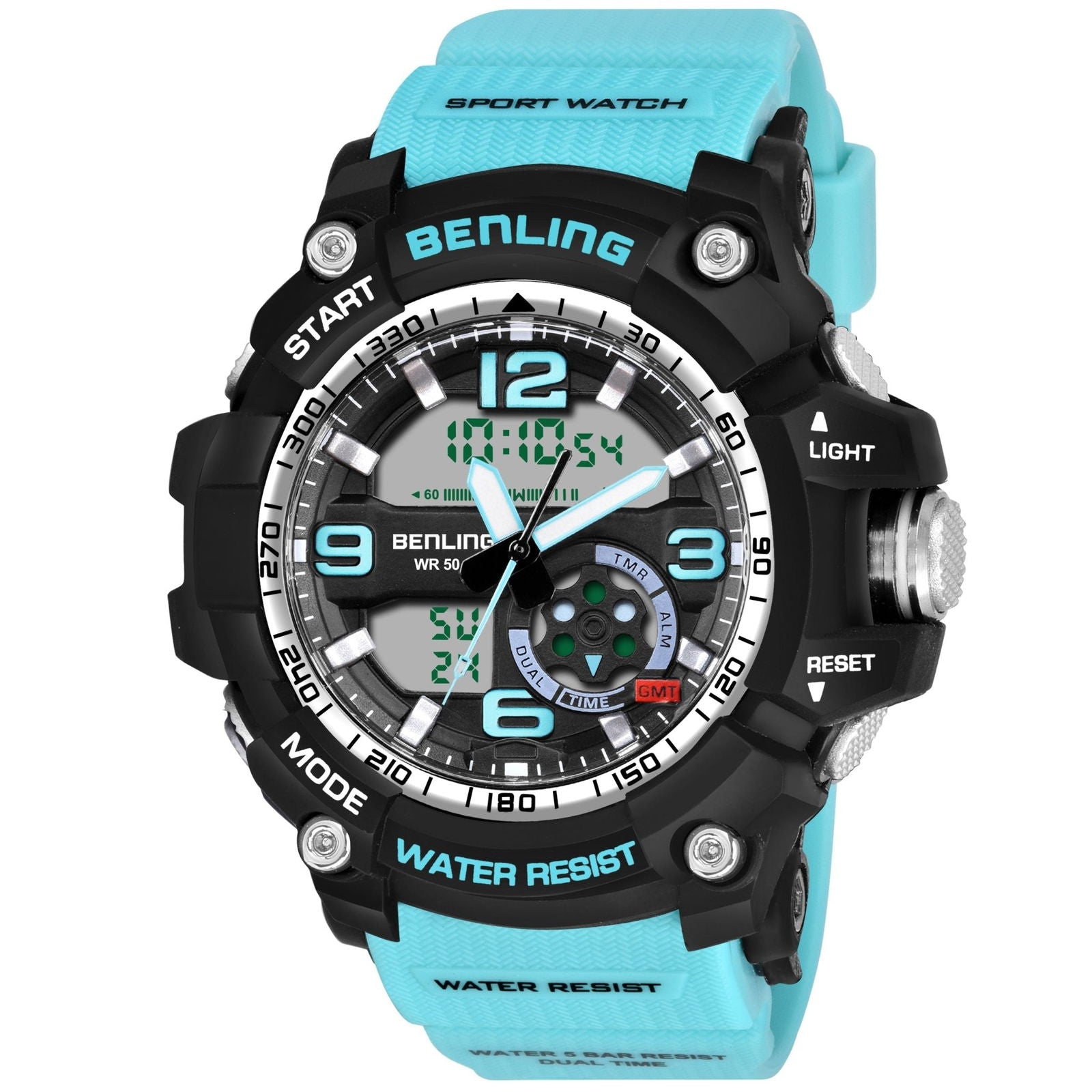 Benling Analog Digital Watch with EL Backlight – SKBLANDG-6006