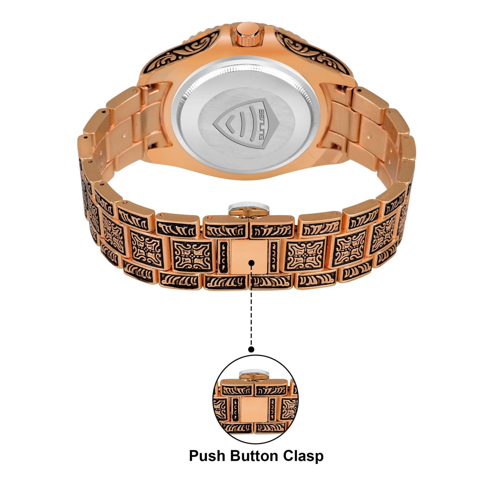 Benling BL-1019 Antique-Style Men's Watch with Date Display.