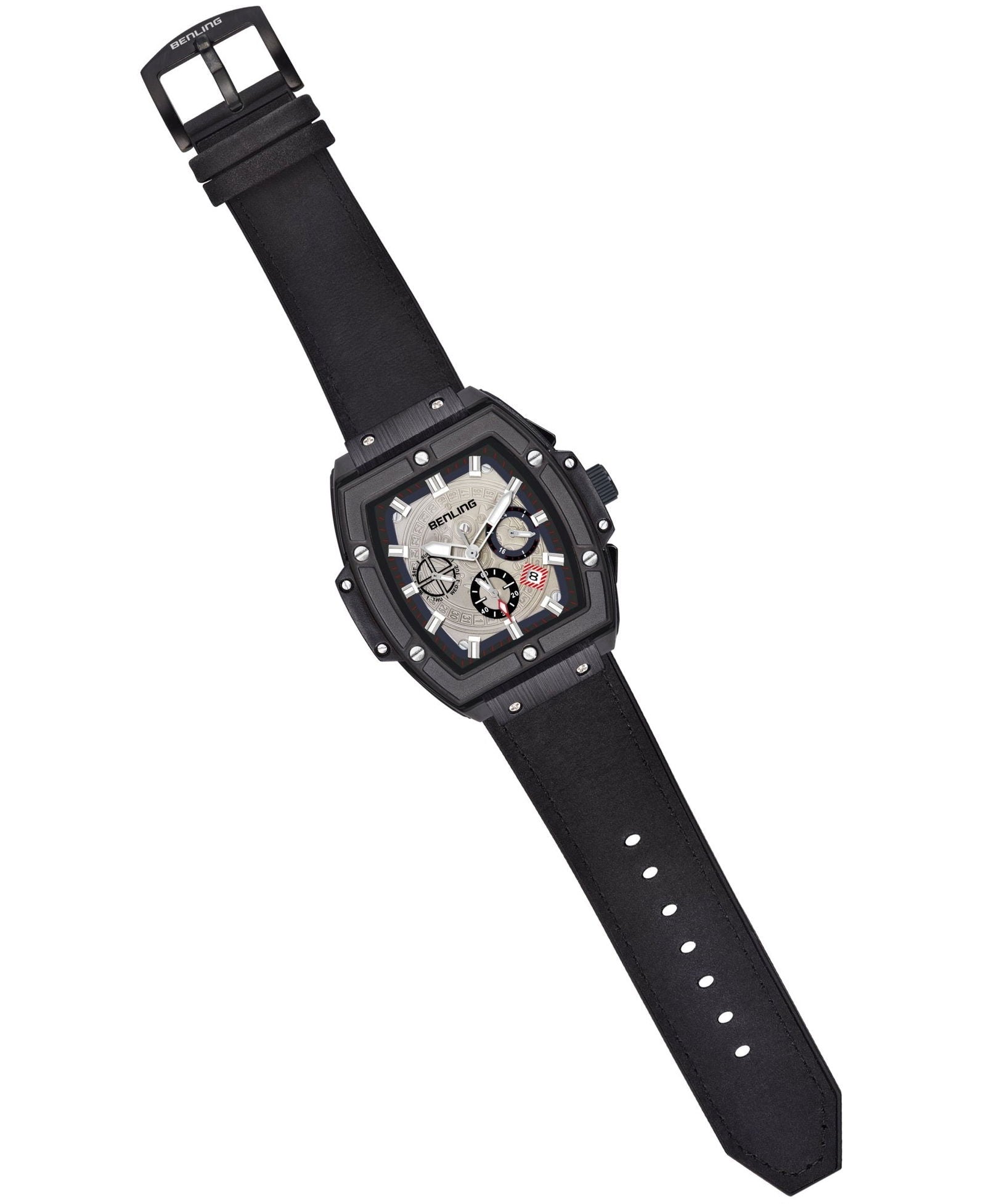 Benling Big Bang Series Multifunctional Square Shaped Steel Dial with Date Display Automatic Watch