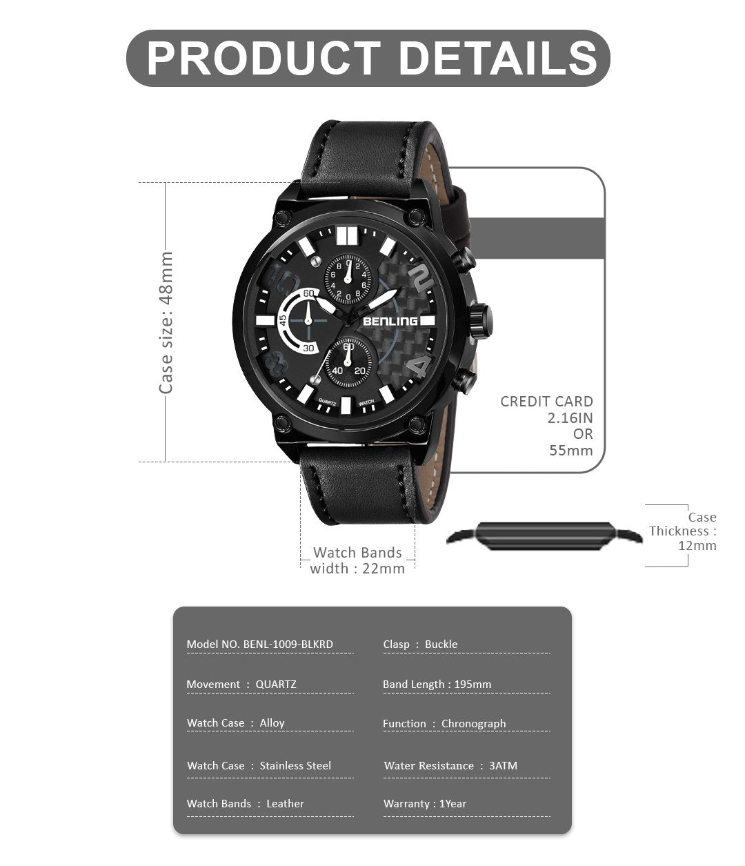 Benling Chronograph Series with Milanese Mesh Band Analog Watch