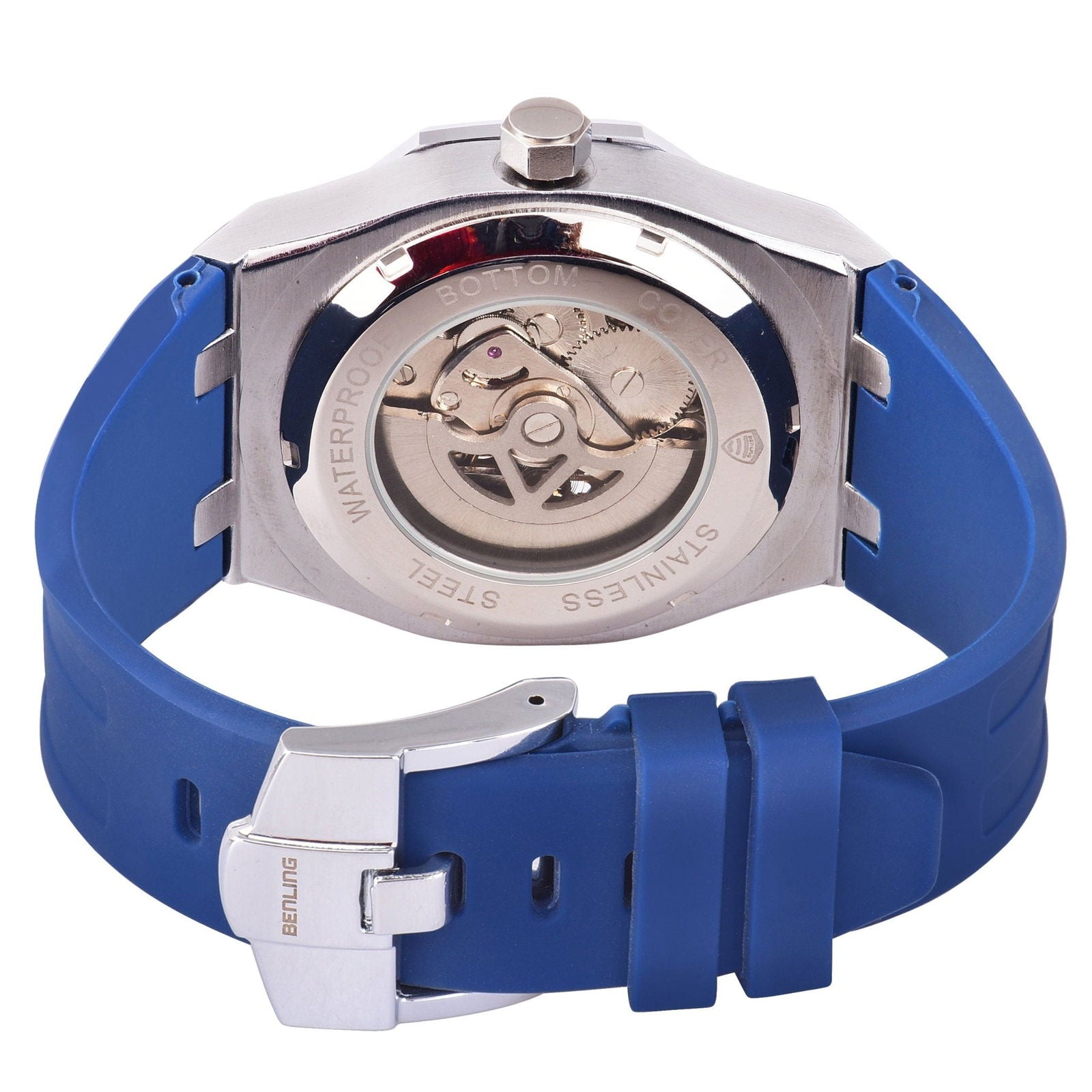 Benling DISCOVERY SERIES' Skeleton Automatic Dial Luxury Watch with Magnificent Diamond - Benling