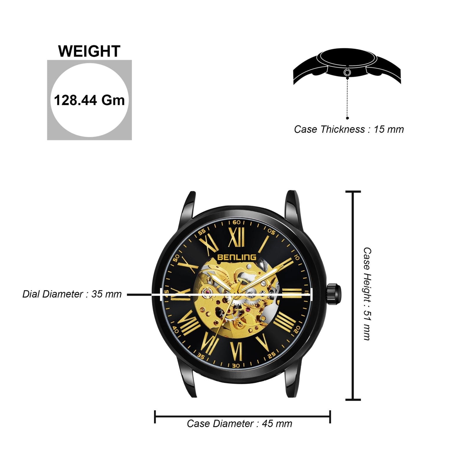 Benling Enigma Automatic Watch - Iconic Collection