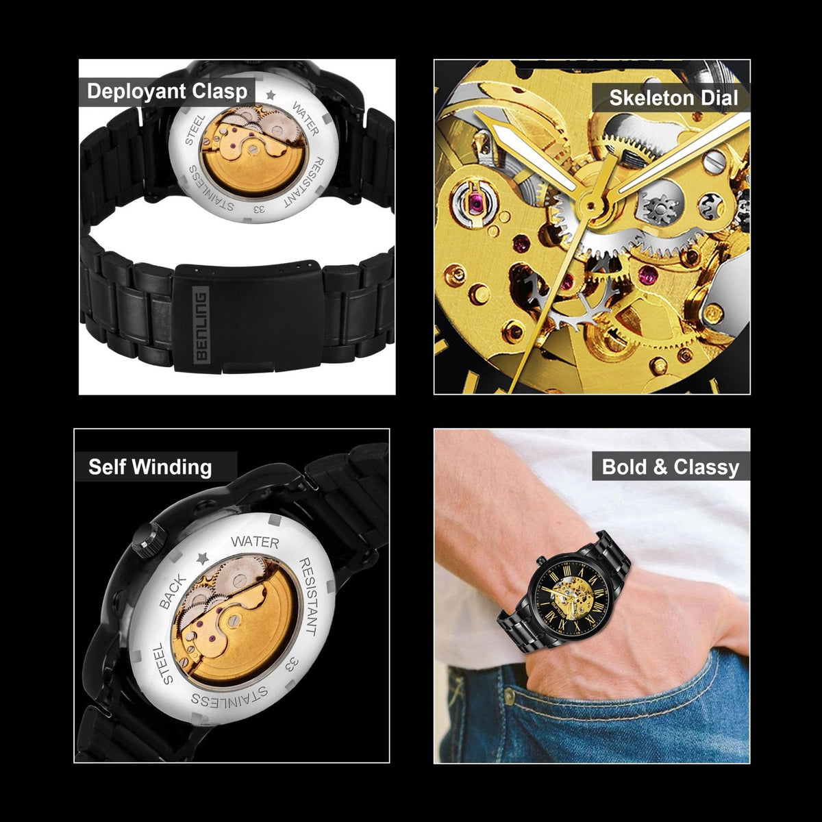 Benling Enigma Automatic Watch - Iconic Collection - Benling