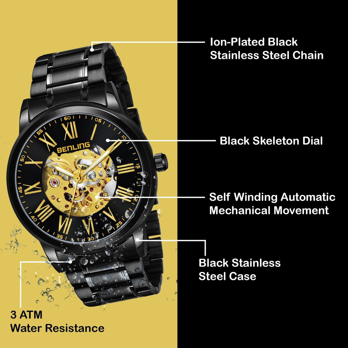 Benling Enigma Automatic Watch - Iconic Collection - Benling