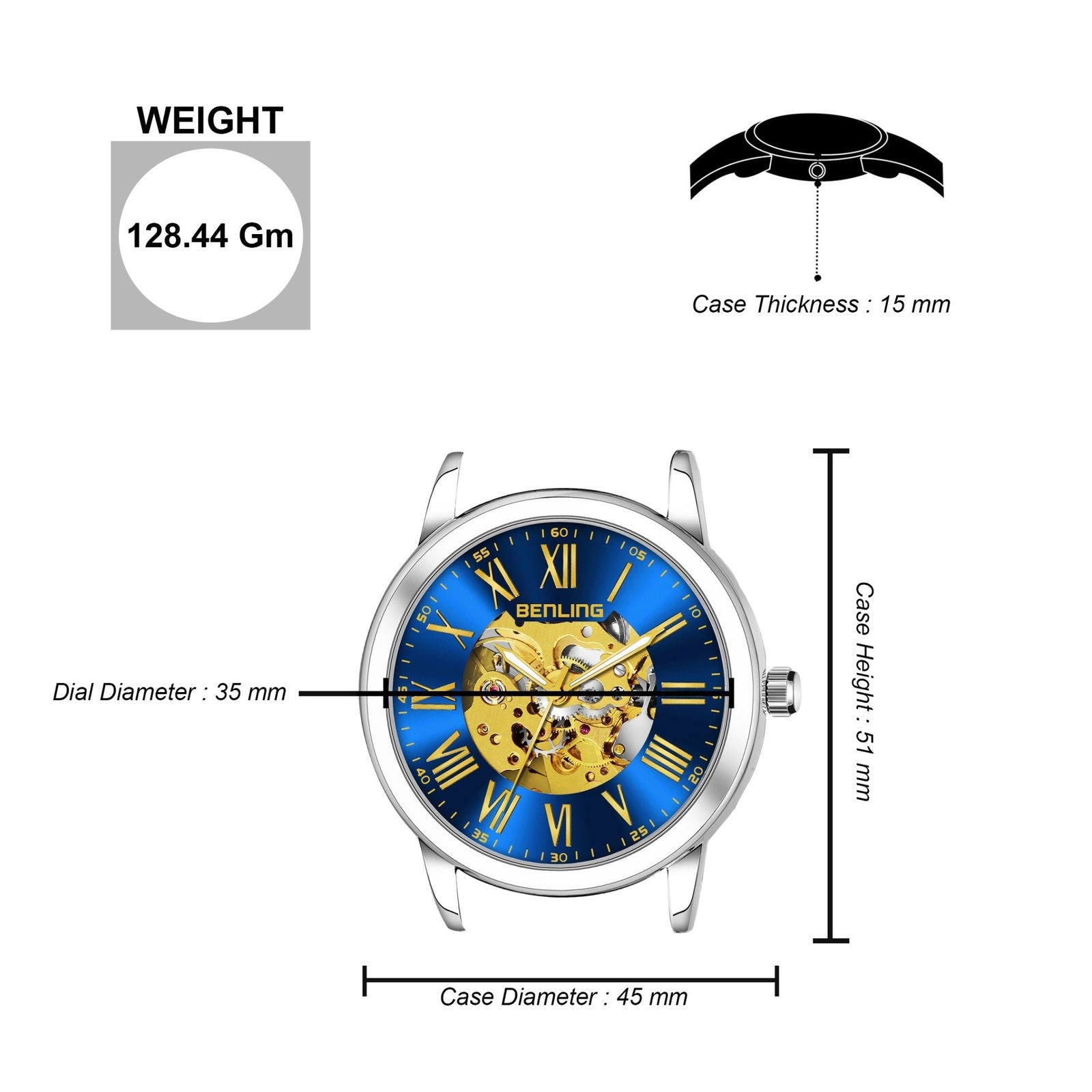 Benling Enigma Automatic Watch - Iconic Collection
