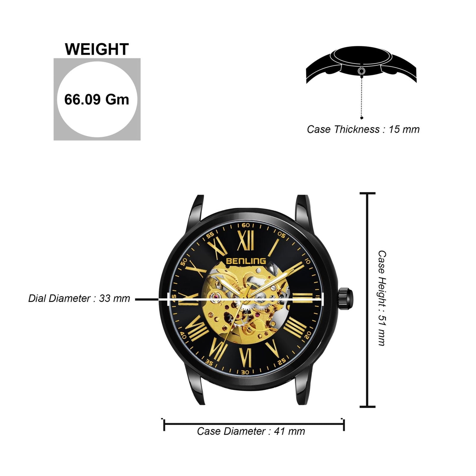 Benling Enigma Automatic Watch - Iconic Collection