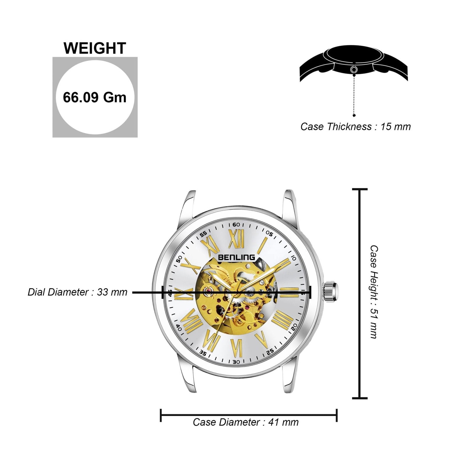 Benling Enigma Automatic Watch - Iconic Collection