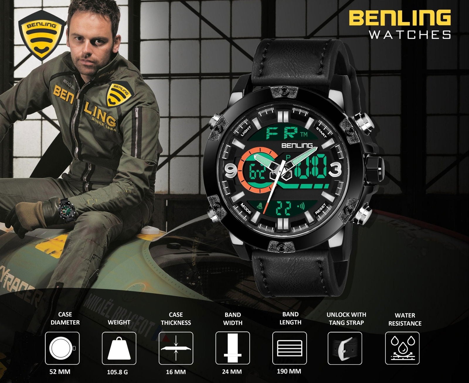 Benling Iconic Modern Ana Digital Watch – BL-1004