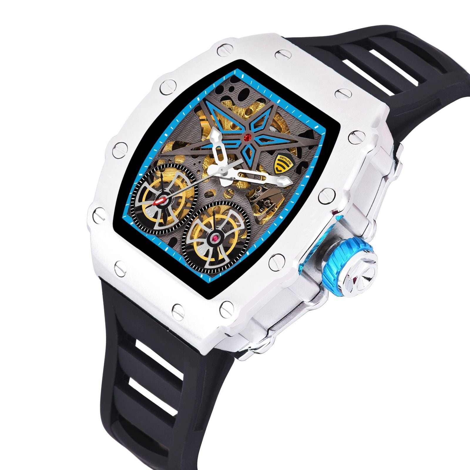 Benling Marvel Series Automatic Watch with Flywheel Unique Dial Luxury Watch