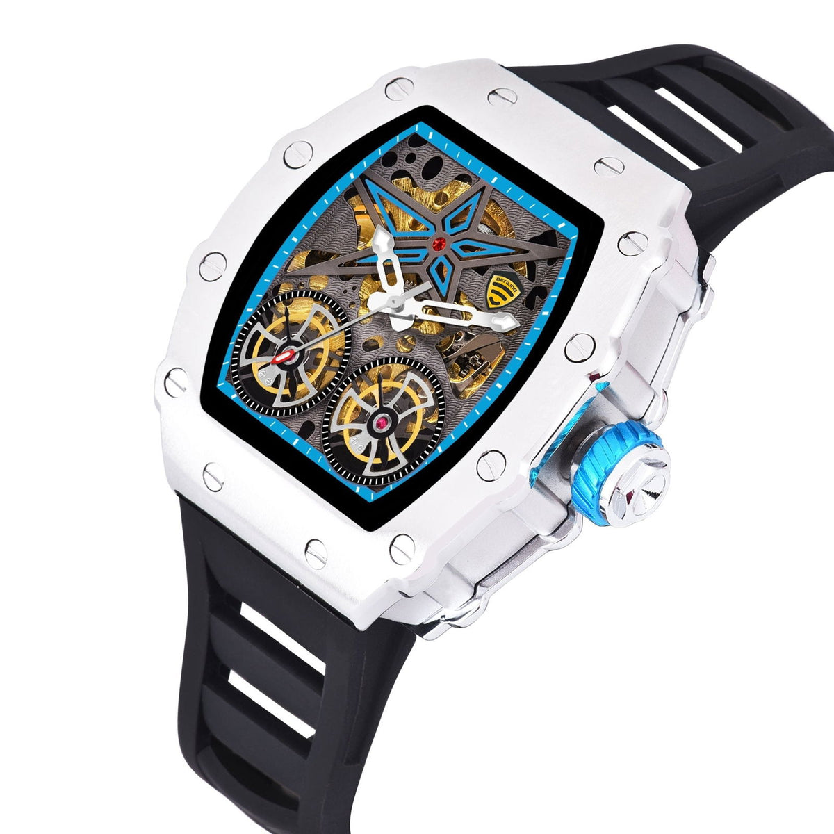 Benling Marvel Series Automatic Watch with Flywheel Unique Dial Luxury Watch - Benling