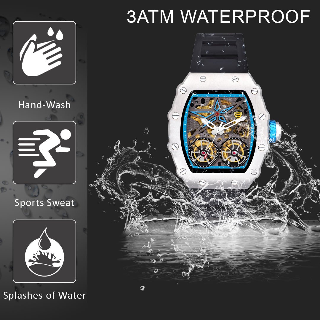 Benling Marvel Series Automatic Watch with Flywheel Unique Dial Luxury Watch