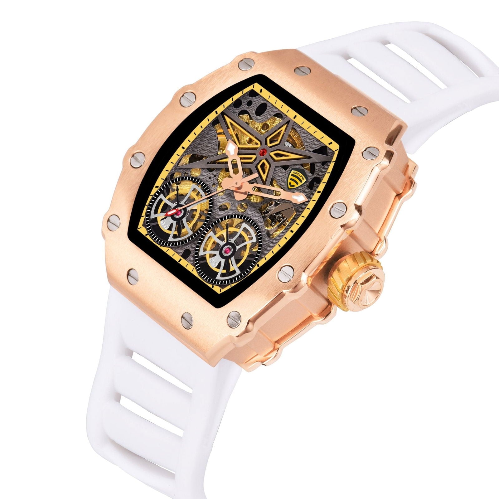 Benling Marvel Series Automatic Watch with Flywheel Unique Dial Luxury Watch