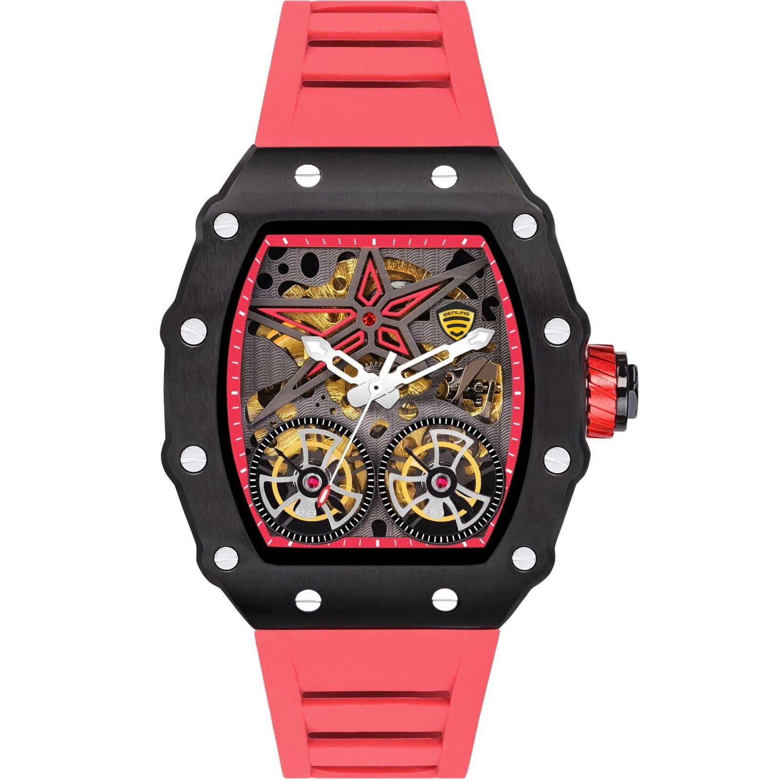 Benling Marvel Series Automatic Watch with Flywheel Unique Dial Luxury Watch